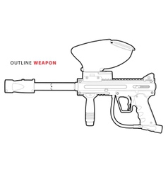 Paintball marker vector image