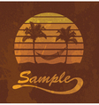Grunge summer vector image