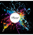 Paint splat space vector image