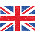 British flag grunge vector image