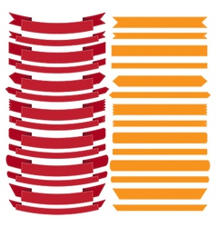 Set of old ribbon banner eps10 vector image