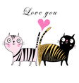 Love cats vector image