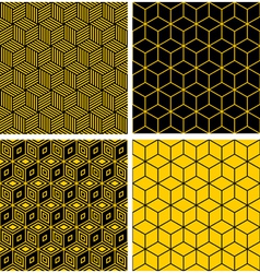 Seamless patterns set vector image