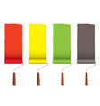 Paint roller stripe vector image