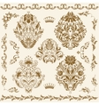 Set of damask ornaments vector image