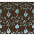 Seamless retro floral pattern vector image