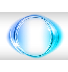 Abstract round on white blue vector image