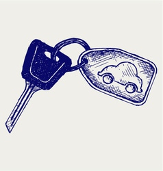 Car keys vector image