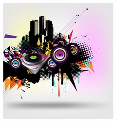 Music urban vector image