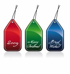 2009 and Christmas labels 2009 and Christmas labels vector image