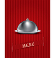 Catering tray menu background vector image
