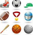 Sports icon set vector image