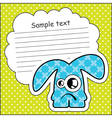 Monster with message cloud vector image