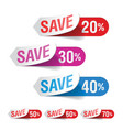 Discount labels vector image