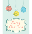 Christmas balls vector image