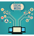 Concept of social media vector image