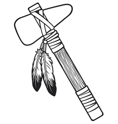 Native american tomahawk vector image