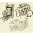 Cameras vector image