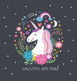Unicorns are real vector image
