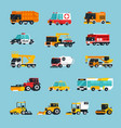 Special and emergency transport infographics vector image