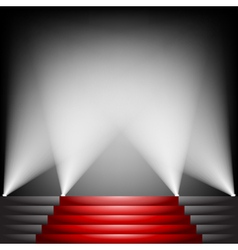 Red carpet vector image