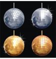 Disco-ball set vector image