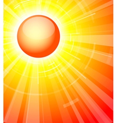 Summer sun vector image