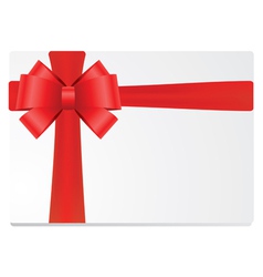 Red bow vector image