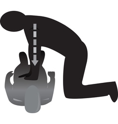 Reanimation man vector image