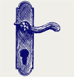 Door handle vector image