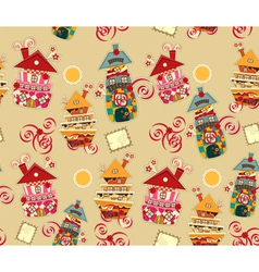 Bright seamless background vector image