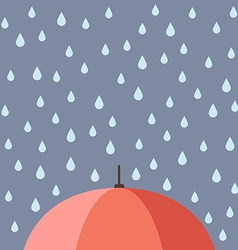 Rain drops with umbrella Rain drops with umbrella vector image