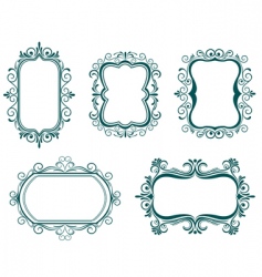 Vintage frames vector image