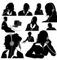 Secretary and call center vector image