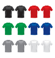 Tshirts template vector image