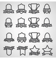 Trophy and awards icons set vector image
