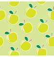 Apple seamless background vector image