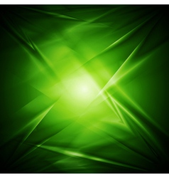 Abstract green wavy design vector image