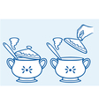 Home kitchen pot vector image