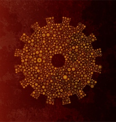 Gears background vector image