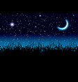 Moon space grass vector image