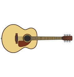 Classic acoustic guitar Royalty Free Vector Image