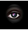 High-tech camera lens eye vector image