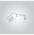 Gasoline pump nozzle sign Gasoline pump nozzle sign vector image