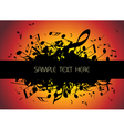 Musical background vector image