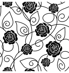 Floral seamless pattern vector image