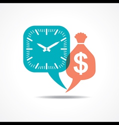 Time is money concept vector image