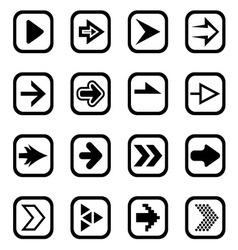 Arrow icons1 vector image