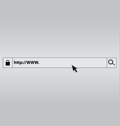 Search bar in the browser vector image