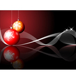 Christmas bulbs vector image